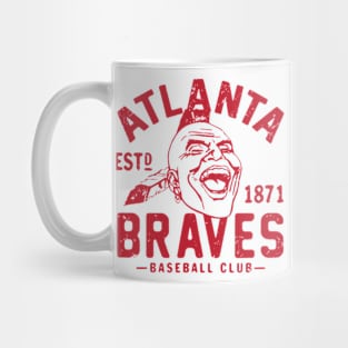 Red Old Style Atlanta Braves Mug